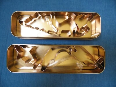 Juego de 6 PIEZAS Wilton MINI Cortador de Galletas de Metal Cobre Dinosaurio Océano Tiburón Ballena  Foto 1 de 4