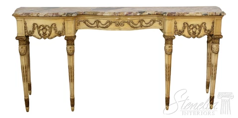 56023EC: Vintage 1920s French Louis XVI Marble Top Sideboard Cover