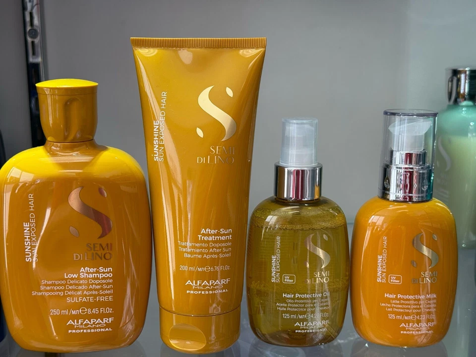 Alfaparf Milano Sunshine 4-Piece Hair Care Kit | Shampoo, Treatment, Oil & Milk - Image 1 of 1