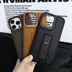 Stand Protector Phone Case PU Cover Soft Luxury Shockproof For iPhone 14 Pro Max - Picture 1 of 13