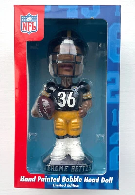 Pittsburgh Steelers NFL Jerome Bettis #36 Bobble Dobbles Bobble Head NUEVO Foto 1 de 2