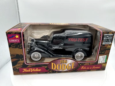 1936 Dodge Tru-Test New In Box Liberty Classics Diecast Bank True Value Black - Image 1 of 4