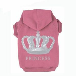 PRINCESS Printed Pet Hoodie Puppy Clothes Jumpers Tracksuits Small Large Dogs