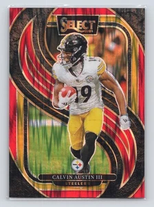 2024 Panini Select #133 Calvin Austin III Red Prizm Shock #/249 - Bild 1 von 2
