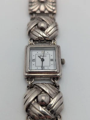 Brighton Sonora Watch Silver Plated Fold Over Clasp 7" W3850 - Image 1 of 4