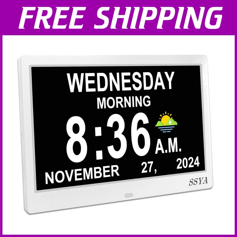 Large Digital Dementia Clock for Seniors - Image 1 of 4