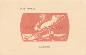 D.R.TROMBETTI - Zampogna, Cartolina Abruzzo - Picture 1 of 2