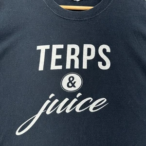 Camiseta gráfica Y2K Terps & Juice Fairwinds para hombre ropa de calle grande Maryjane 420 - Imagen 1 de 8