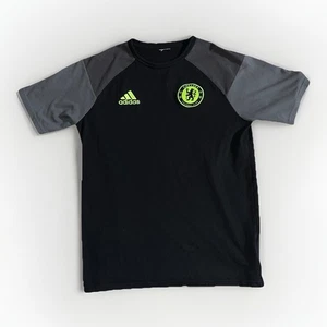 Adidas Chelsea FC 2016/17 Black & Green Away Kits Boys XL? Cut Tag Futbol Jersey - Picture 1 of 4