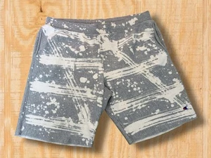 Pantaloncini della tuta Champion Reverse Weave da uomo XXL grigio erica con splatter candeggina - Foto 1 di 12