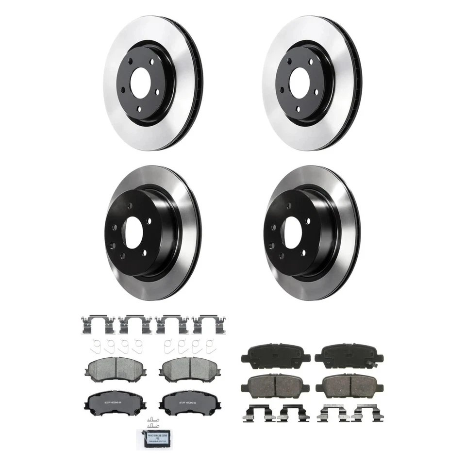 For Nissan Rogue 15-18 Wagner QuickStop Front & Rear Brake Kit w Ceramic Pads Foto 1 de 4
