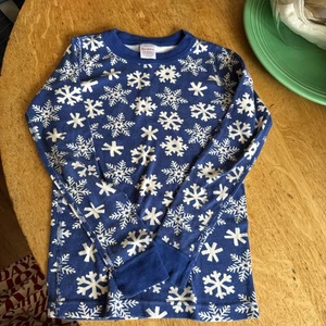 Hanna Andersson Organic Cotton Pajama Set Snowflakes Unisex - Picture 1 of 6