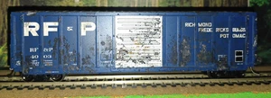 Athearn HO Scale #76320 50' P-S 5277CuFt Box Car RF&P #4003 w/FRED - WEATHERED - Bild 1 von 11
