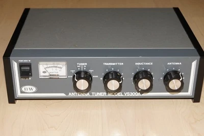 B&W VS300A HF Antenna Tuner 1.8-30 MHz w/SWR Power Meter Nice 300 Watts - Image 1 of 4