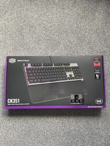 New Cooler Master Gaming Keyboard, Hot Swappable Optical Red Switch 🍒 - Picture 1 of 4