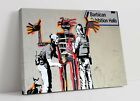 BANKSY POLICE GRAFFITI CANVAS WALL ART FLOAT EFFECT/FRAME/PICTURE/POSTER PRINT