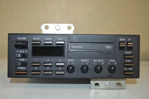 PARTS REPAIR 88 89 Ford Premium Sound OEM Cassette Radio Stereo E8DF-19B165-AB - Picture 1 of 8