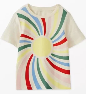 HANNA ANDERSSON Slim-Fit Sun Rays Tee  - Cream - NWT Girls 8 (Eur 130) - Picture 1 of 1