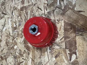 Pro 5 Inch Abrasive Nylon Bristle Cup Brush 180 grit   - Picture 1 of 3
