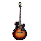 Takamine EF450C TT BSB TT Serie Nex venezianische Akustik-E-Gitarre braun