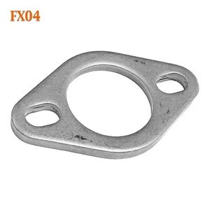 Paquete de 10 bridas de escape ovaladas planas de dos pernos de 1 15/16"" ID se adapta a 1 tubería de 1 7/8"" -1 15/16 - Imagen 1 de 3