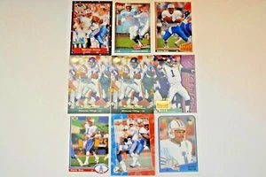 Warren Moon Football Card Lot, 9 Cards, Houston Oilers, Vikings, HOF QB Lot #87 - Picture 1 of 2