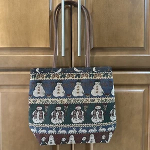 Christmas Handbag Tapestry - Picture 1 of 6