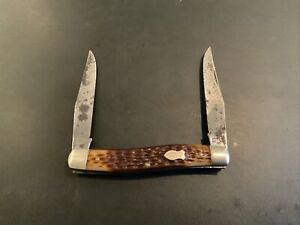 Vintage Schrade 797 Improved Muskrat Knife 2 Blade Pocket Knife