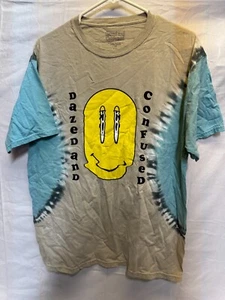 Dazed And Confused T-Shirt Boys S/M Gray Cotton Tie-Dye Graphic Print Crew Neck - Picture 1 of 10