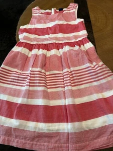 GAP KIDS RED STRIPE PATRIOTIC 4TH OF JULY DRESS GIRLS L 10 - Picture 1 of 7