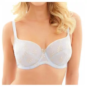 Panache Tango Balconnet Bra Size 40FF Gold Embroidery Underwire Shaping Push Up - Picture 1 of 12