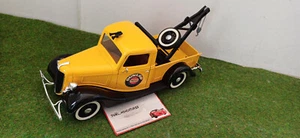 FORD V8 PICK UP 1936 DEPANNEUSE DUNLOP jaune 1/19 no 1/18 SOLIDO voiture miniatu - Foto 1 di 9