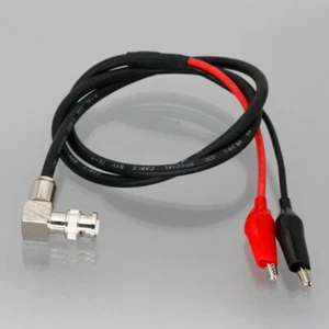 High Voltage coax BNC.HT MHV Male elbow to alligator clips RG59 Test cable 1~16' - Picture 1 of 4