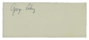 RARE! “Nonviolent Revolution Pioneer" George Lakey Hand Signed 2X5 Card - Picture 1 of 1