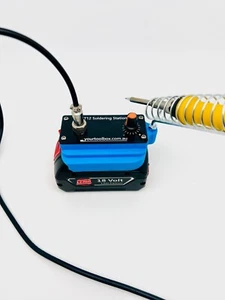 Custom made18v portable soldering station/iron for Bosch blue, OLED screen - Picture 1 of 15