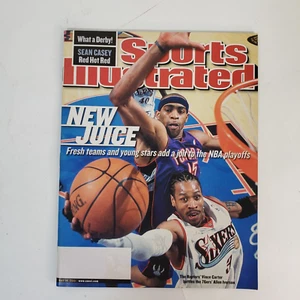 Sports illustrated No Label May 14 2001 Vince Carter Allen Iverson 76ers Raptors - Picture 1 of 2