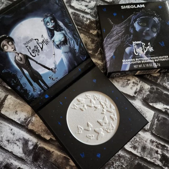 Tim Burton CORPSE BRIDE COLLECTION ~ BEAMING BUTTERFLY HIGHLIGHTER Sheglam Gift - Image 1 of 4