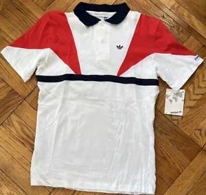 VINTAGE Adidas Men Polo Shirt Size Small Trefoil Single Stich USA - Picture 1 of 4