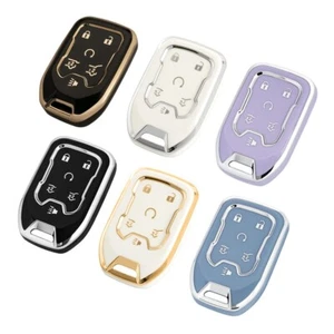 Remote Car Key Fob Cover Shell TPU Case For GMC Yukon Chevrolet Suburban Tahoe - Picture 1 of 51