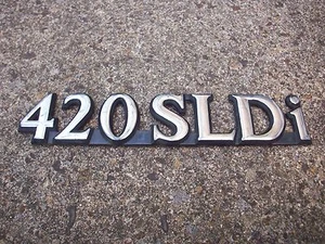 Car Badge 420SLDi Rover good used 420 SLDi Austin British Leyland Vintage BL - Picture 1 of 2
