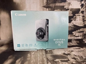 Canon Digital IXUS 75 7.1MP Compact Digital Camera 3x Optical Zoom Silver Tested - Picture 1 of 14
