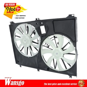 For 14-19 Toyota Highlander Dual Engine Radiator Cooling Fan w/ Shroud Assembly - Picture 1 of 15