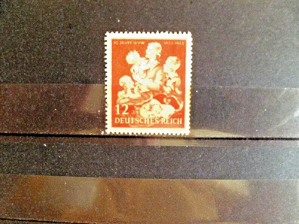 German Reich, 1943 MNH stamp issued for 10 years of Winter Relief, Scott # B246. - Image 1 of 1