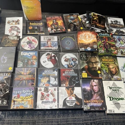 Videojuegos PC CD-ROM Juegos Lote 20+ Todos Funcionando, No Todos Tienen Papeleo Incluido Foto 1 de 4