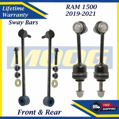 Barras estabilizadoras delanteras y traseras MOOG OEM para RAM 1500 2019-2021 garantía de por vida Foto 1 de 4
