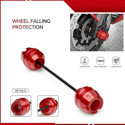 Tapa protectora contra choques eje deslizante horquilla rueda delantera trasera para HONDA CB650F 2014-2024 Foto 1 de 4