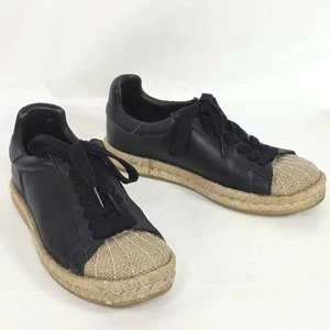 ALEXANDER WANG Rian Espadrille Low-Top Sneakers Women's Size 37 (US 7) Black - Picture 1 of 16