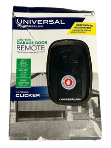 Universal by Chamberlain 2-Button Garage Door Remote - Black (KLIK5U-BK2) - Picture 1 of 21