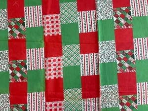 "Tela de retazos navideños de colección de 1,66 yardas de algodón ligero Calicó 44"" de ancho" - Imagen 1 de 23
