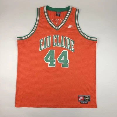 Camiseta deportiva vintage Nike Jermaine O'Neal para hombre XXL naranja Eau Claire High School ETIQUETA Foto 1 de 4